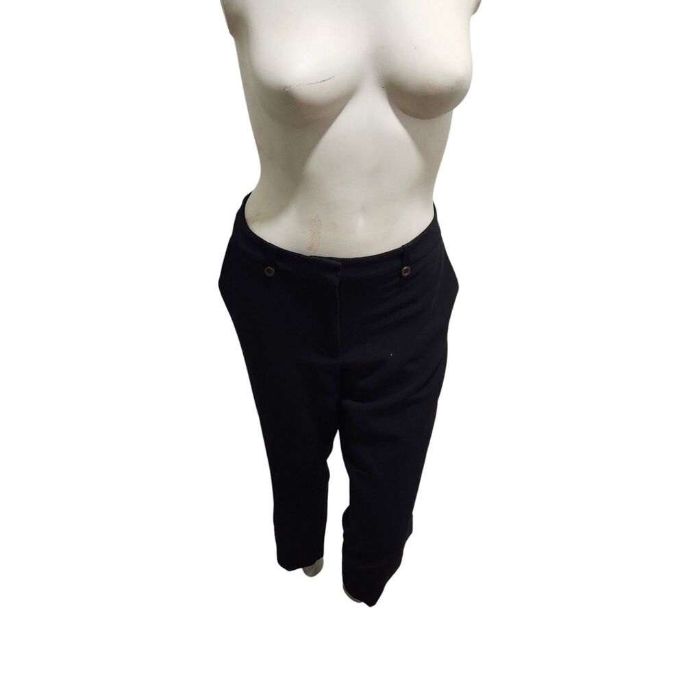 The Limited Slim Ankle Pants Womens 14 Black Career Stretch Cropped Slacks